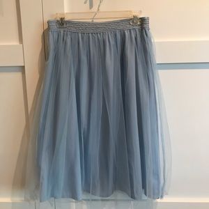 Francesca’s Miami Tulle Skirt Blue SZ Med